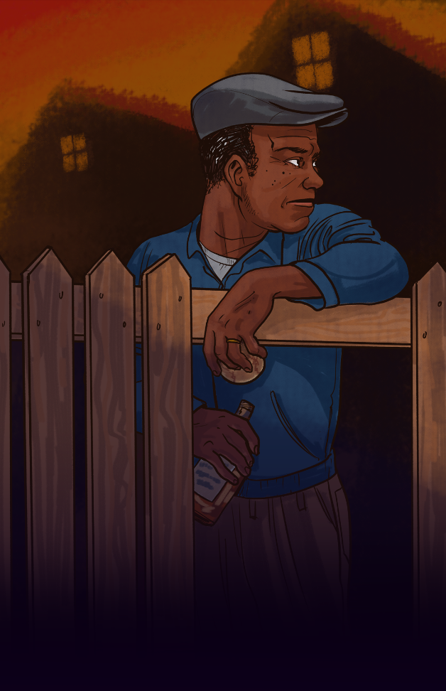 Illustrated Poster art for August Wilson's Fences