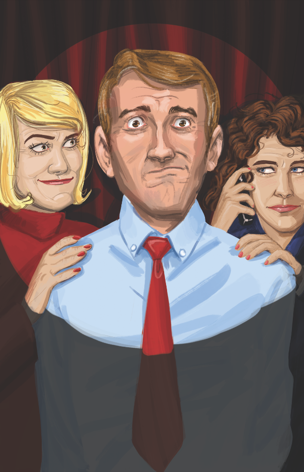 Illustrated poster art for Church and State