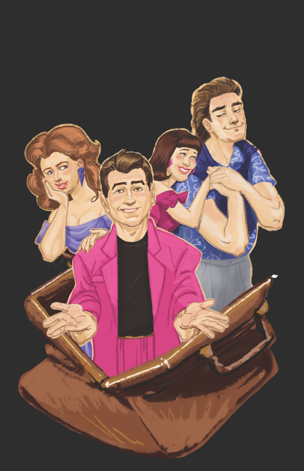 Illustrated poster art for The Importance of Being Earnest