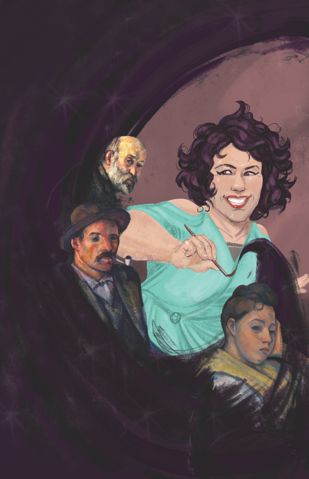 digital painting poster art for Visiting Cezanne